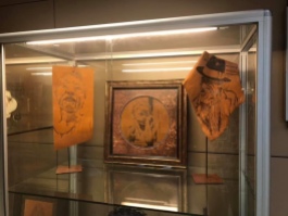 Leather Pyrography Free Standing Portraits
